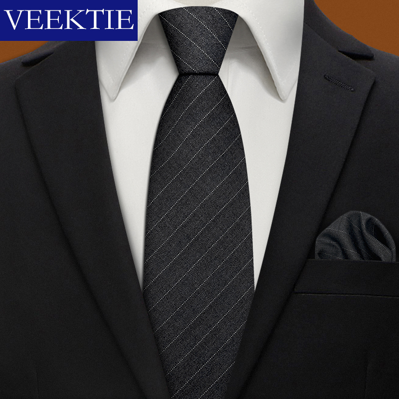 Mens Grooming Brand - VEEKTIE 브랜드 솔리드 컬러 포멀 비즈니스