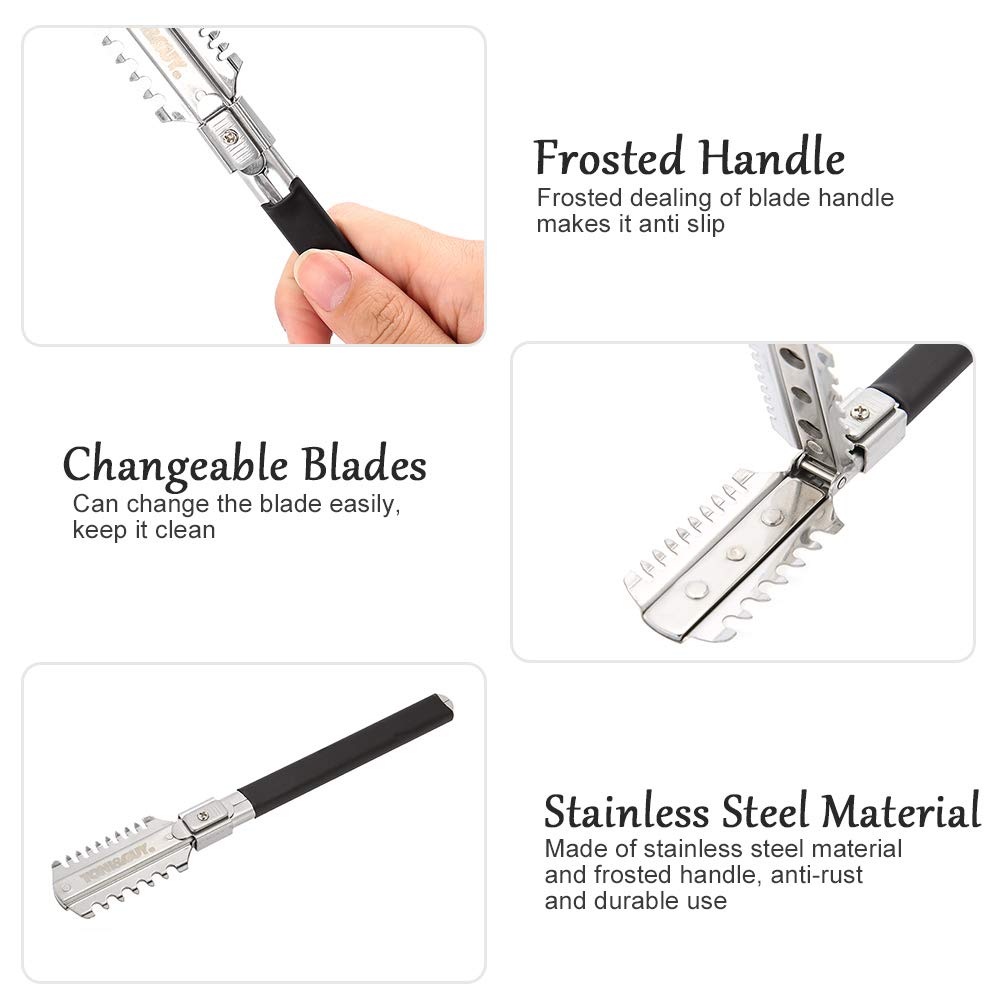 양날 면도 이발 면도기 칼 블레이드 수동 헤어 커팅 도 - Men'S Grooming Haircut 리뷰 및 가격