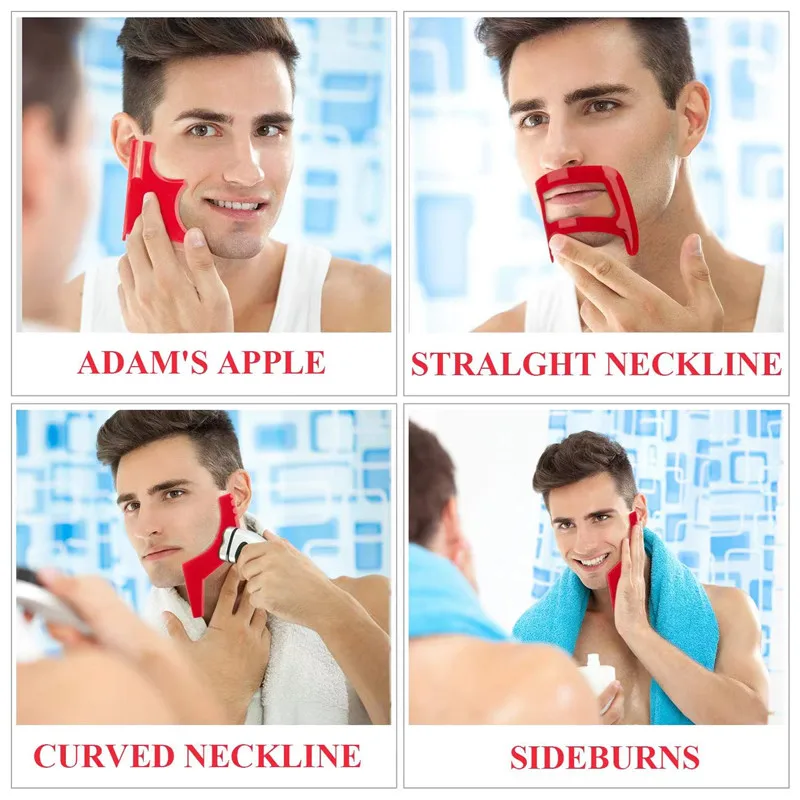 2/4Pcs 남자의 수염 빗 헤어 트리머 플라스틱 남자 - Men'S Grooming Haircut 리뷰 및 가격