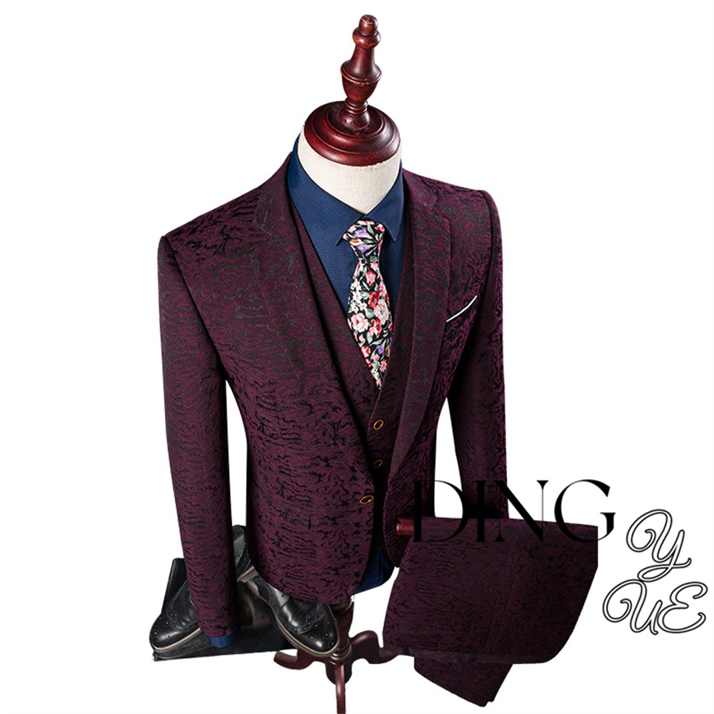 블레이저 조끼 바지 고급 브랜드 단색 정장 비즈니스 오 - Mens Grooming Brand 리뷰 및 가격