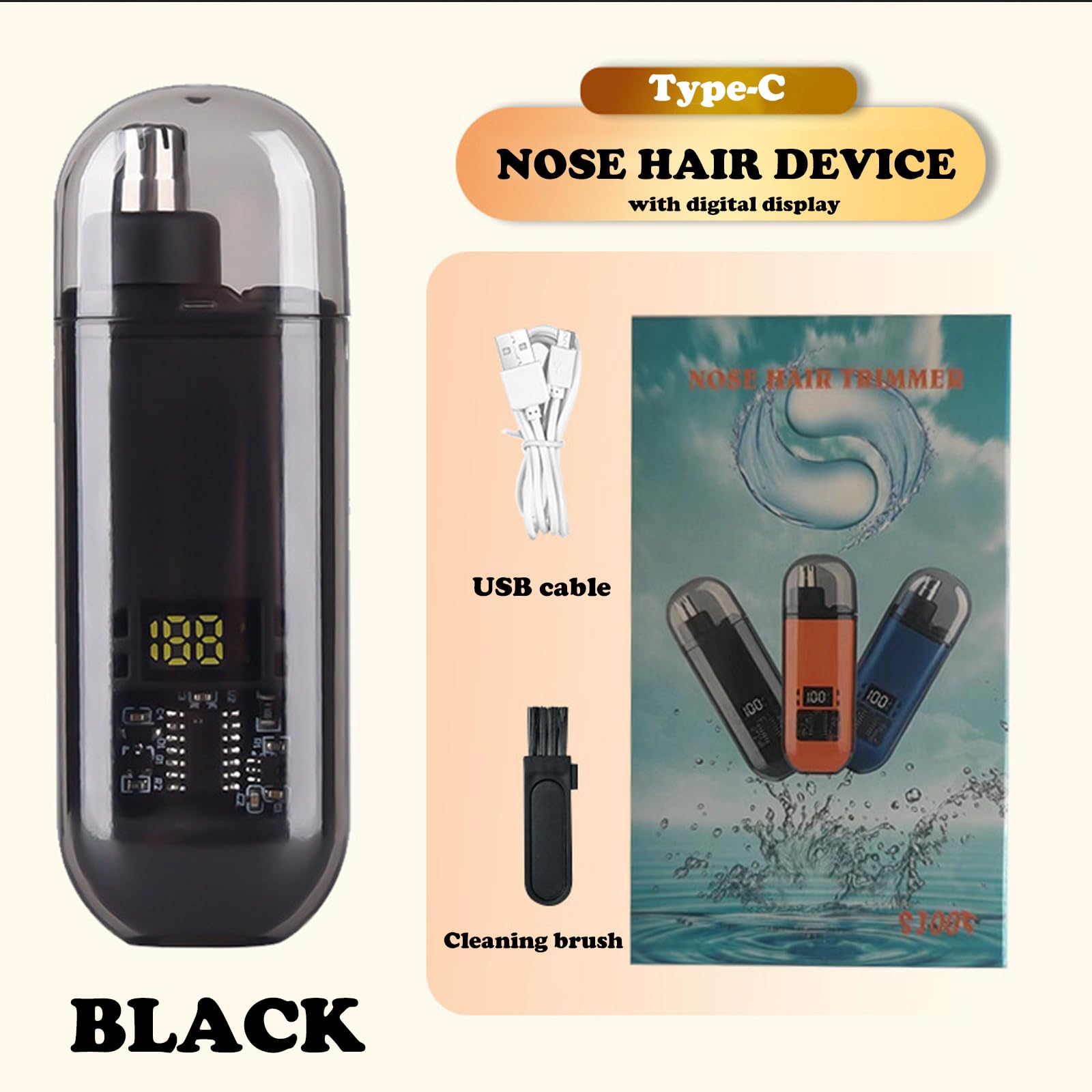코 귀털 트리머 USB 충전식 남성용 전기 클리퍼 빠른 - Men'S Grooming Haircut 리뷰 및 가격
