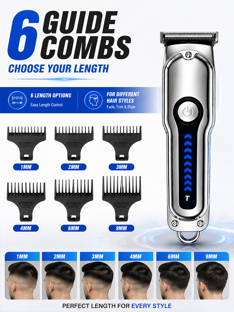 남성용 헤어 클리퍼 T-블레이드 무선 트리머, 6개의  - Men'S Grooming Haircut 리뷰 및 가격
