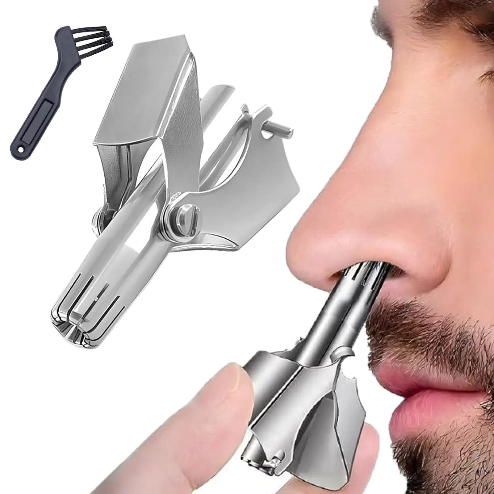 수동 코털 트리머, 스테인리스 스틸 방수 그루밍 도구( - Nose Hair Trimmer 리뷰 및 가격