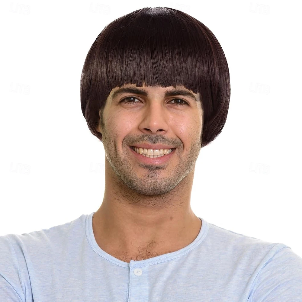 남성용 합성 헤어 짧은 버섯 모양 가발 60년대 볼컷  - Men'S Grooming Haircut 리뷰 및 가격