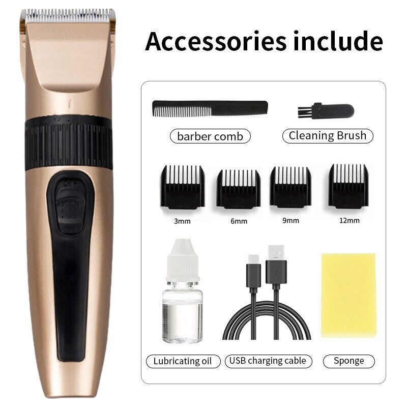 전문가용 무선 헤어 클리퍼 트리머 키트, 4개 부착물( - Men'S Grooming Haircut 리뷰 및 가격