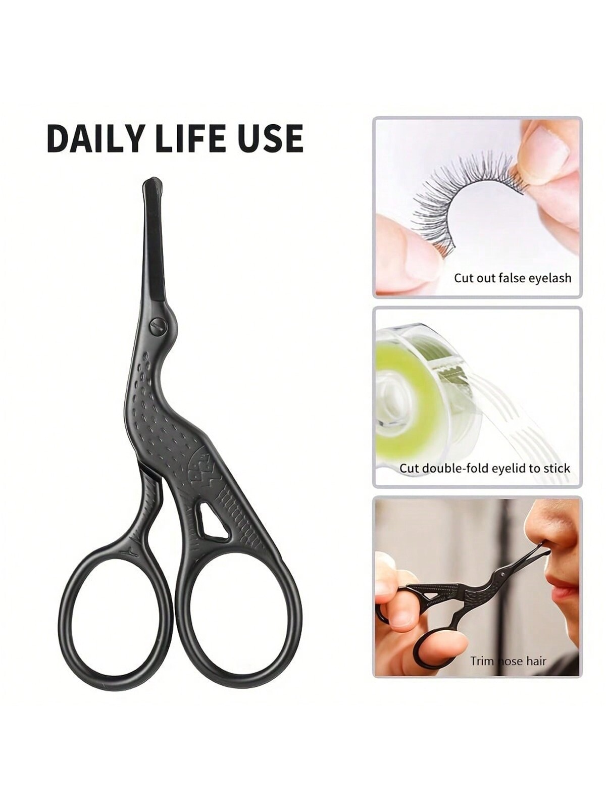 코털 가위, 스테인레스 스틸 둥근 팁 트리머, 정밀 눈 - Nose Hair Trimmer 리뷰 및 가격